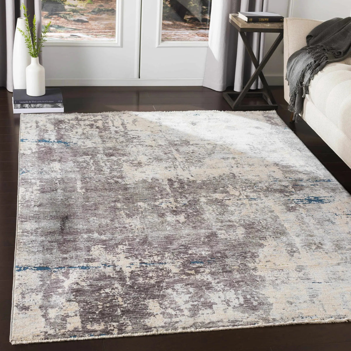 Tonalea Carved Statement Area Rug - Clearance, installed in a room