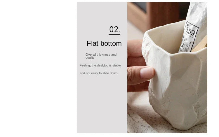 Toothbrush Cup - Nordic Ceramic Stone by House Of Avana