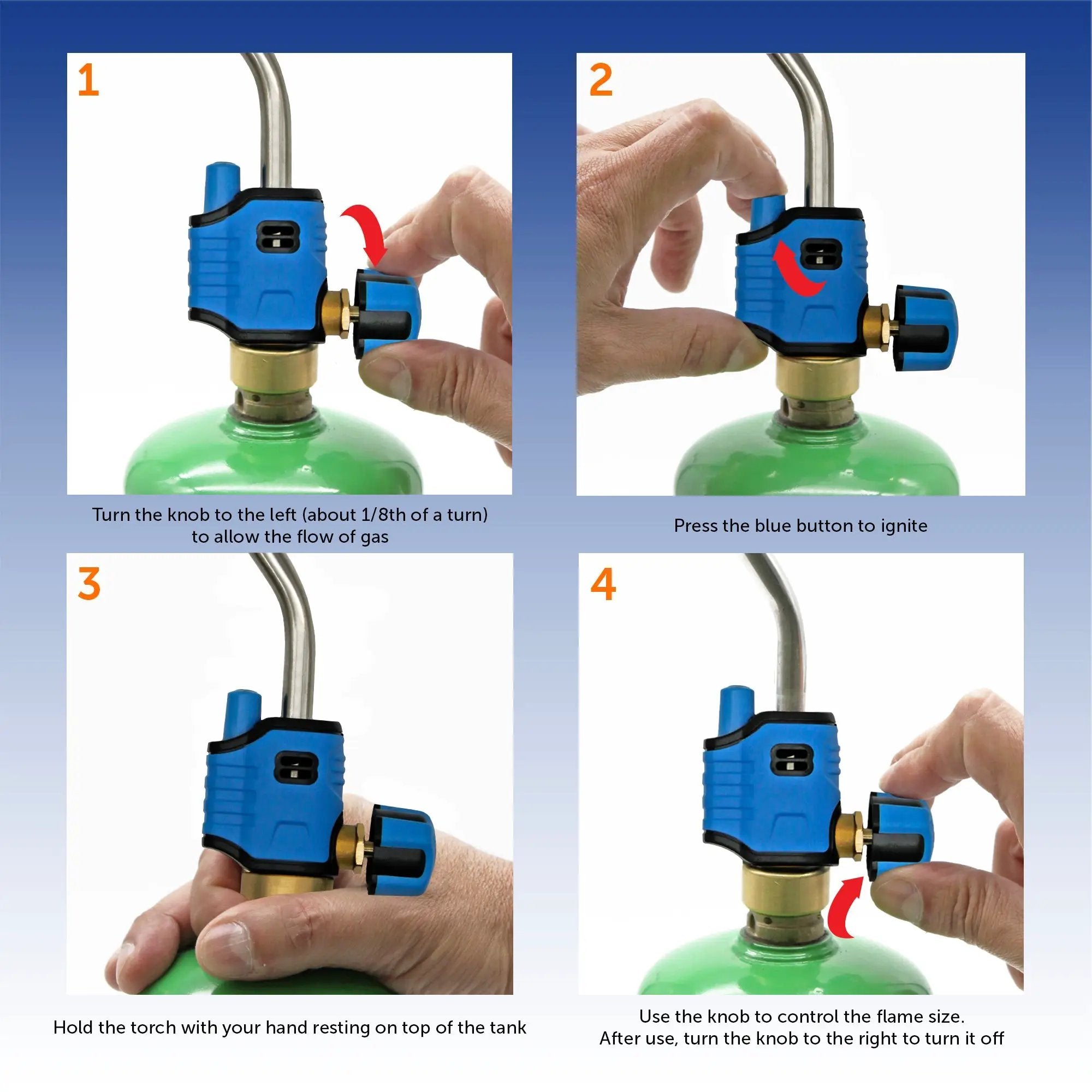 Flame King Trigger Start Lighter Welding Propane Gas Blow Torch Head by Flame King Products
