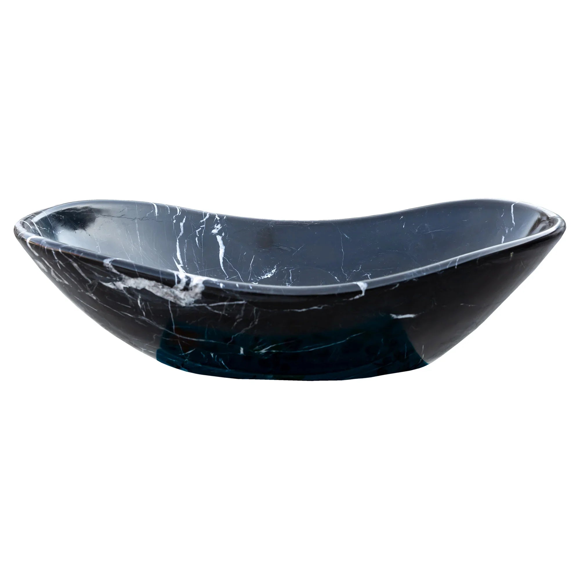 Toros Black Marble Above Vanity Gondola Design Bathroom Sink by GobekDesign