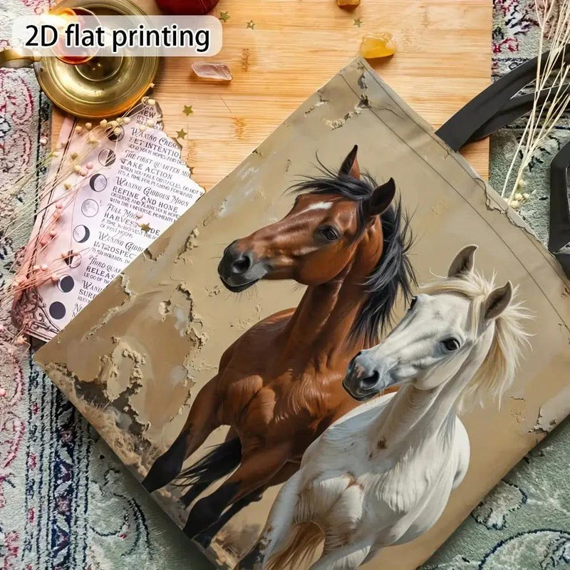 Tote Bag - Foldable Canvas Horse Design by House Of Avana