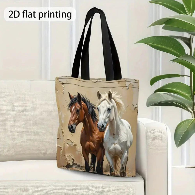 Tote Bag - Foldable Canvas Horse Design by House Of Avana