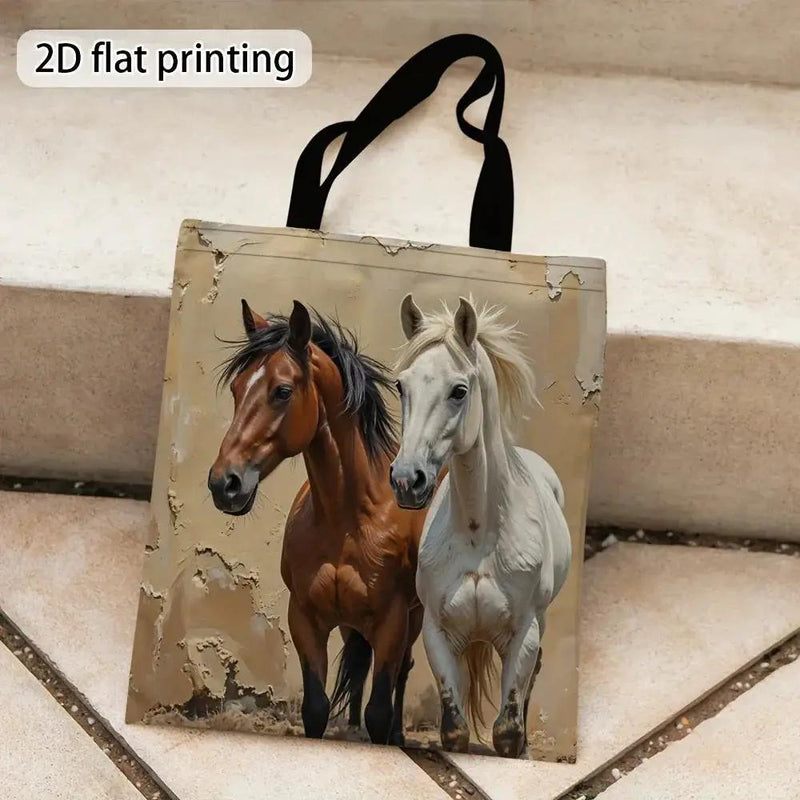 Tote Bag - Foldable Canvas Horse Design by House Of Avana