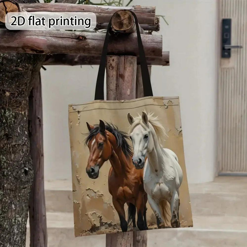 Tote Bag - Foldable Canvas Horse Design by House Of Avana