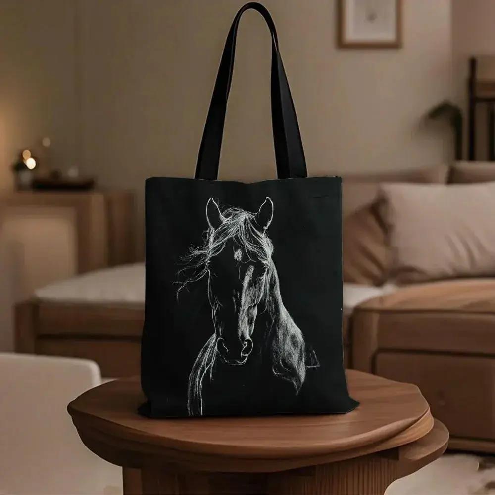 Tote Bag - Horse Print Cotton Large by House Of Avana