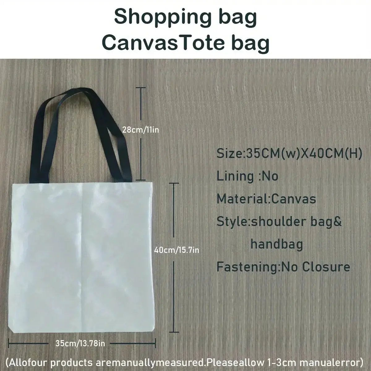 Tote - Reusable Cotton Black White by House Of Avana