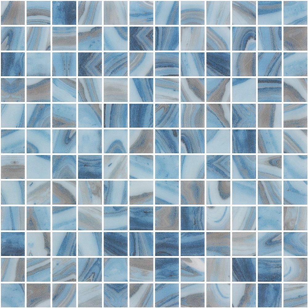 Tourmaline Blend Anti Slip 1x1 Glass Mosaics 12x12 Glass Anti Slip 12x12 Mosaics