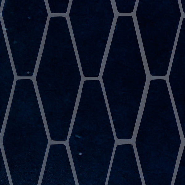 Tourmaline Crackled Longest Hexagon Ceramic Tiles 3x8