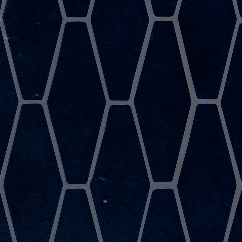 Tourmaline Crackled Longest Hexagon Ceramic Tiles 3x8 Ceramic Crackled 2x8 Accent Tiles