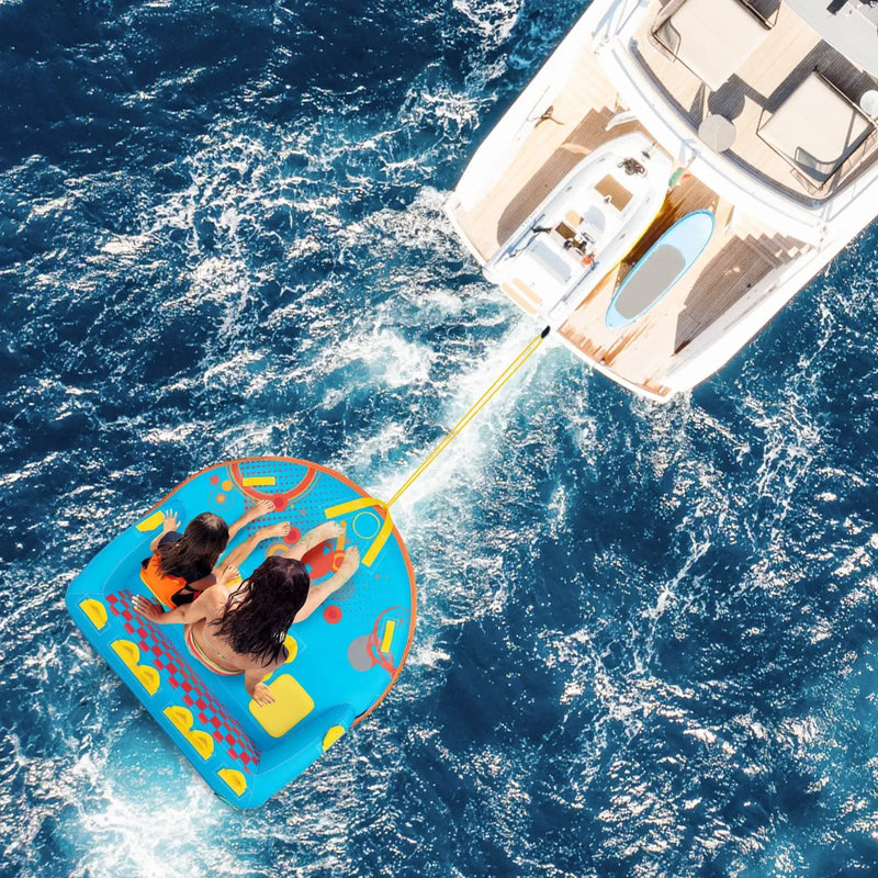 Towable Tube for Boating 3 Riders Water Sport Towables Sofa Pull Tube with Nylon Cover by DirectDeals