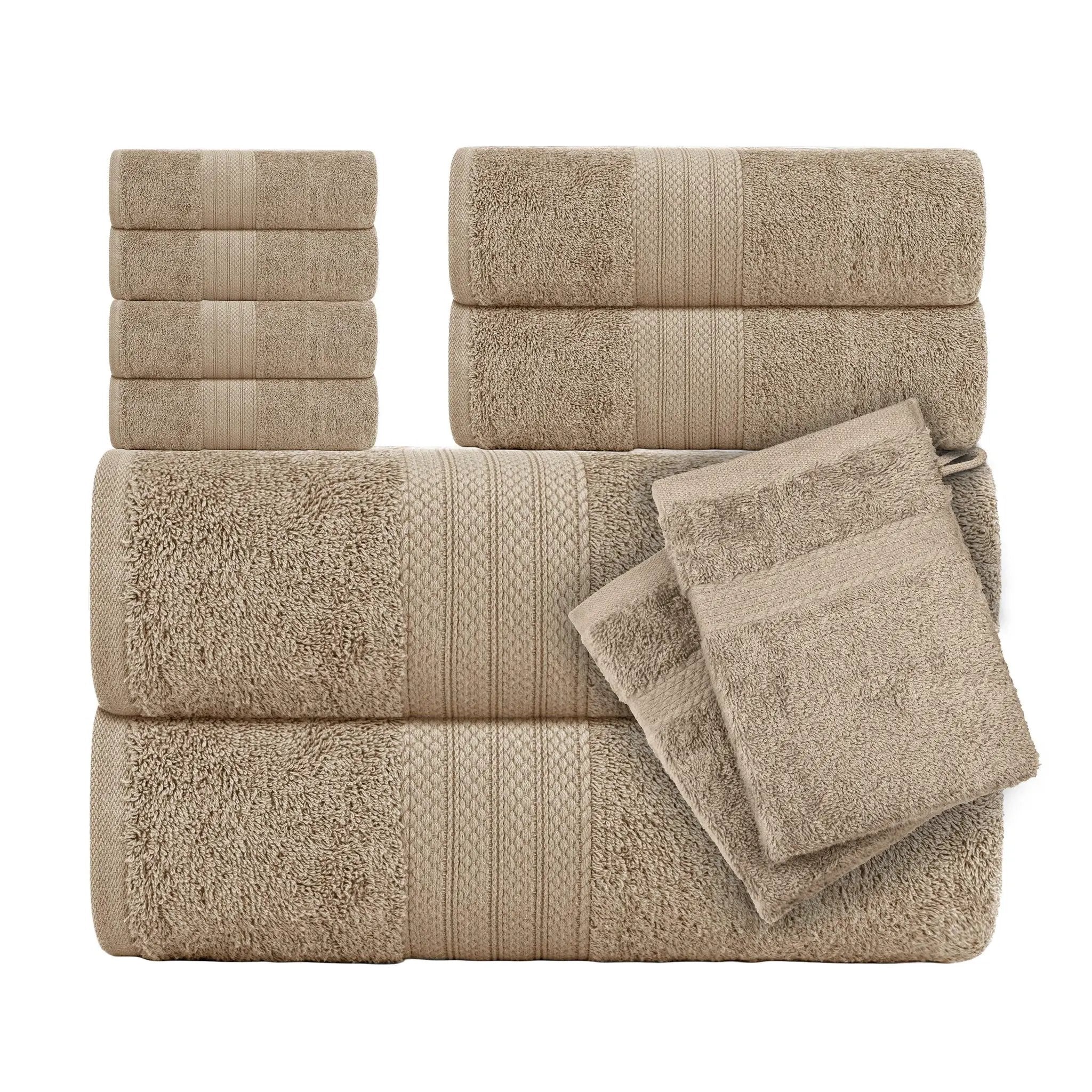 Towel Set - Absorbent Cotton Bath by House Of Avana