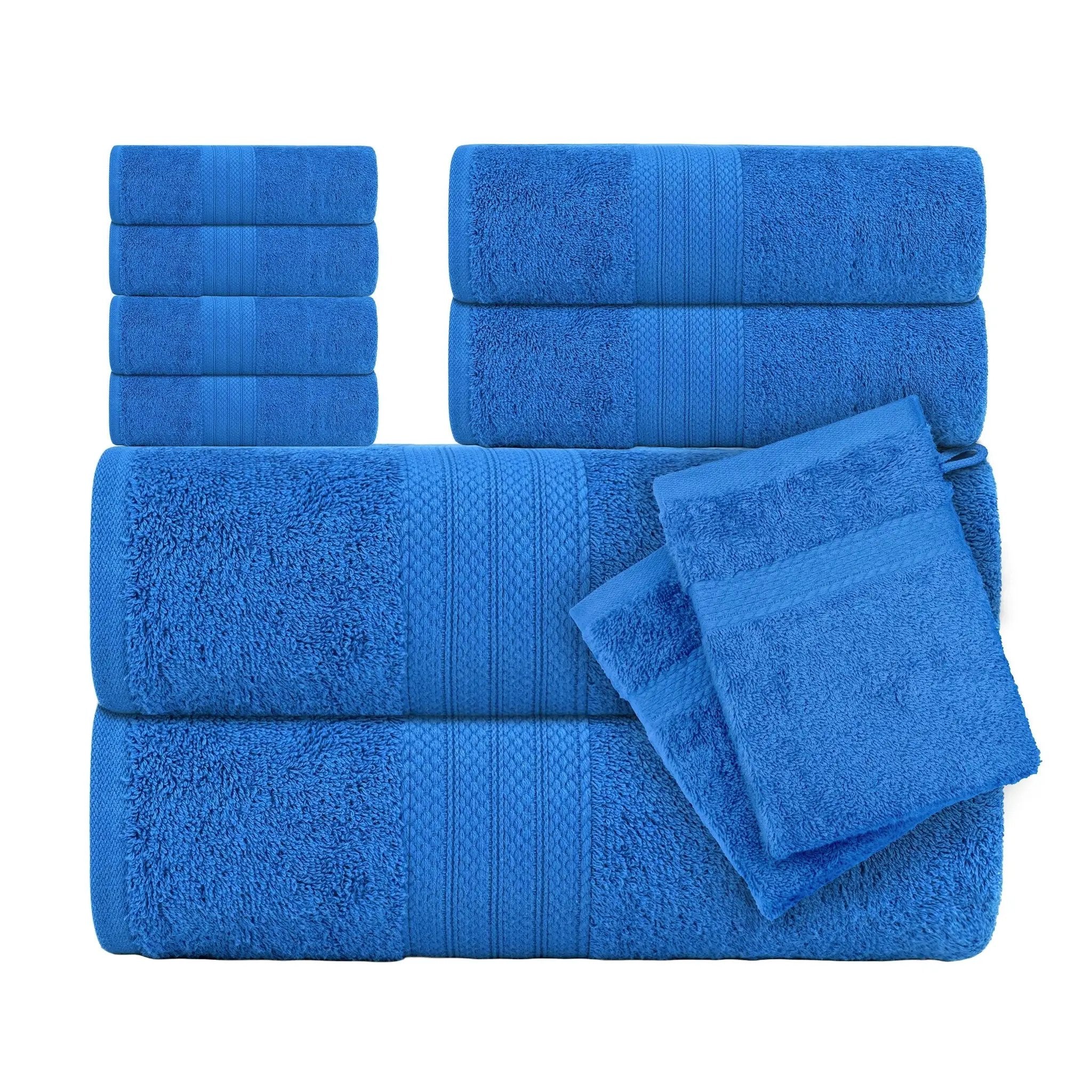 Towel Set - Absorbent Cotton Bath by House Of Avana