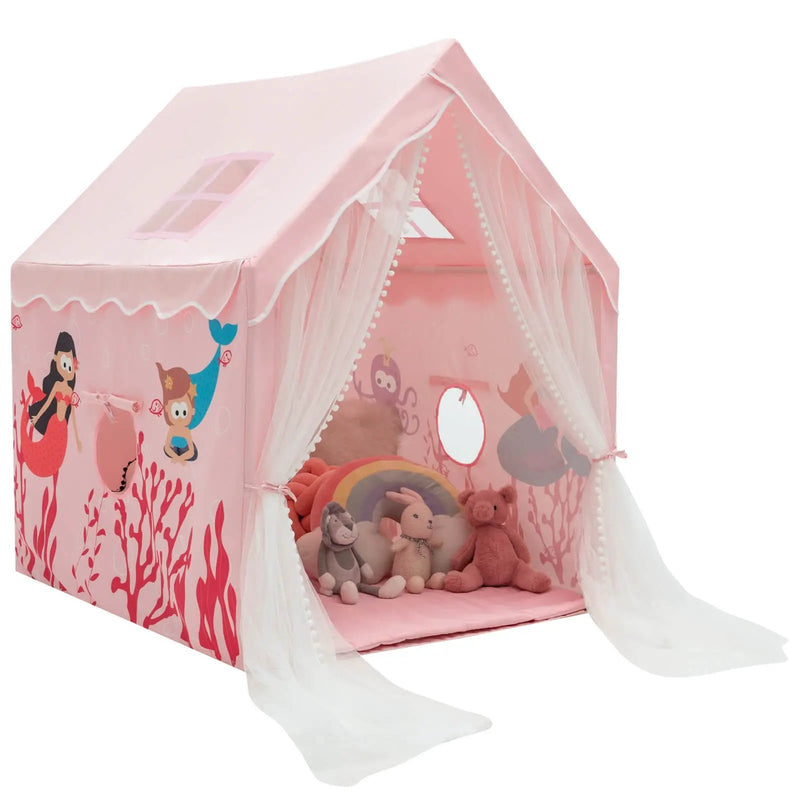 Large Kids Play Tent with Removable Cotton Mat by DirectDeals
