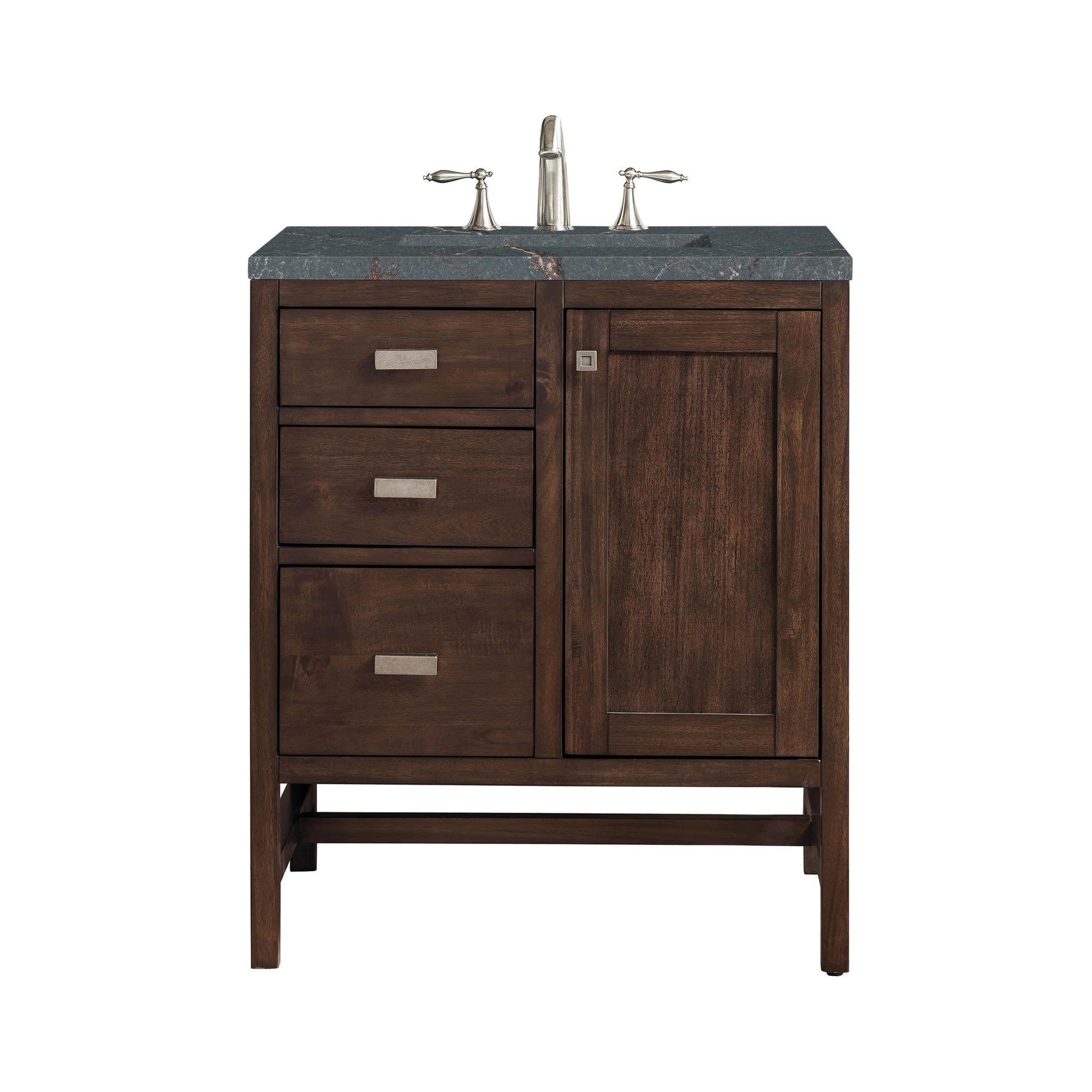 James Martin Addison 30" Single Bathroom Vanity, Mid-Century Acacia, view 39
