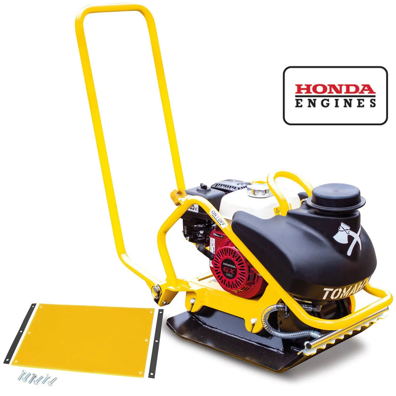 5.5 HP Honda Vibratory Plate Compactor for Asphalt Aggregate Soil Compaction by Tomahawk Power
