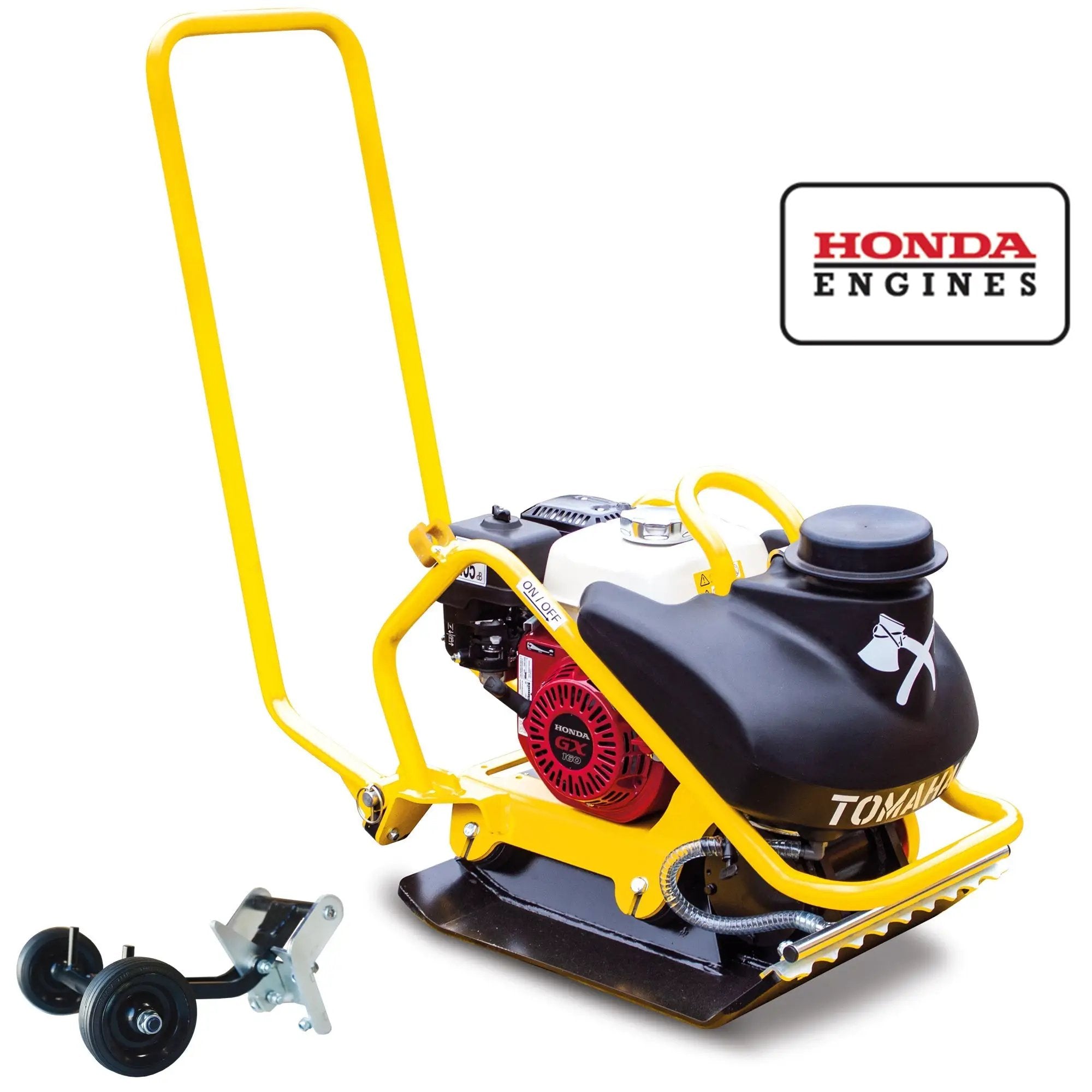 5.5 HP Honda Vibratory Plate Compactor for Asphalt Aggregate Soil Compaction by Tomahawk Power