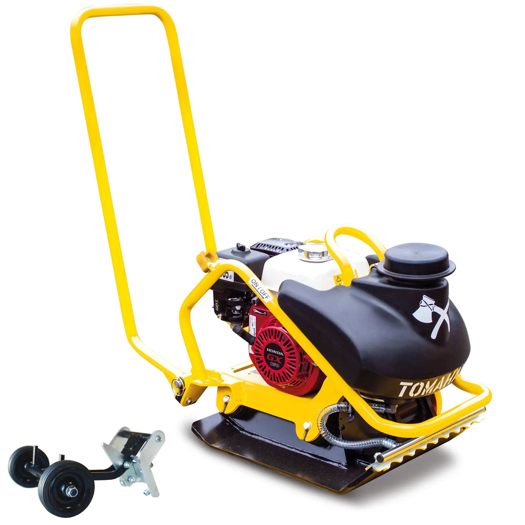 5.5 HP Honda Vibratory Plate Compactor for Asphalt Aggregate Soil Compaction by Tomahawk Power