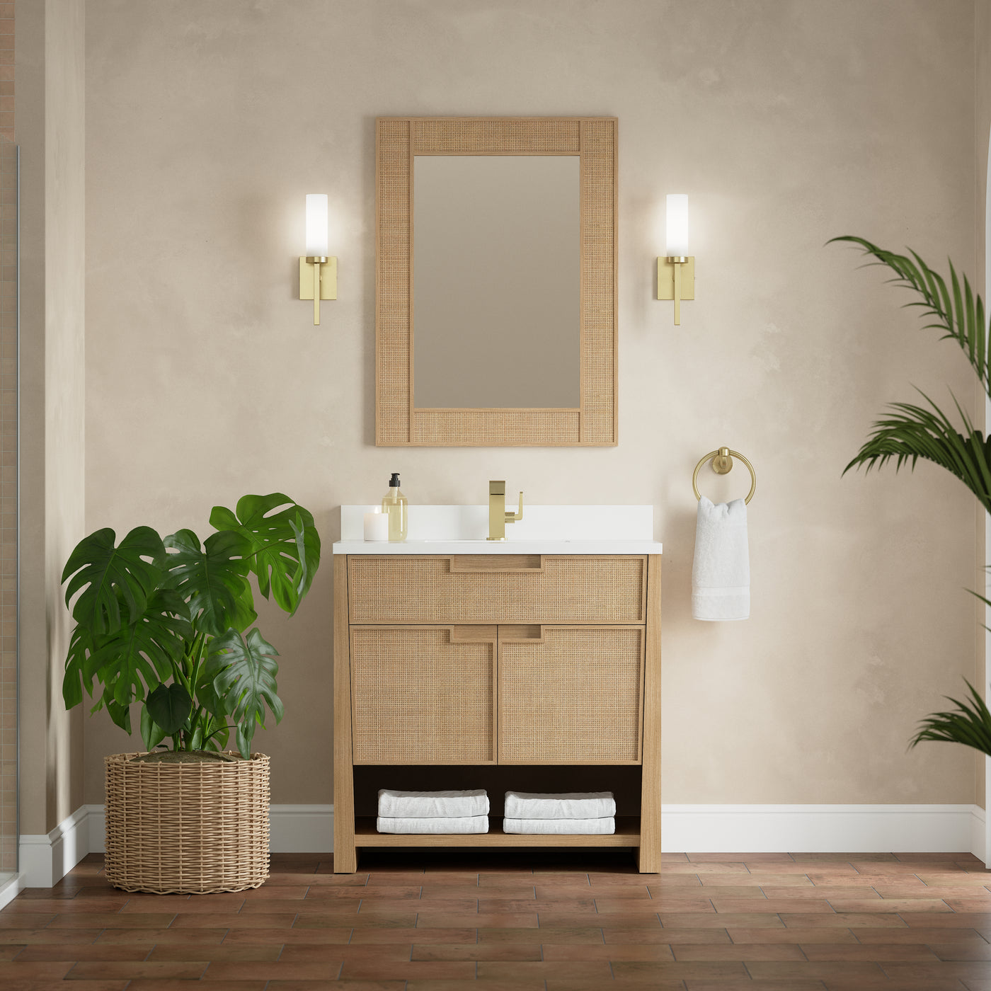 James Martin Solene 36" Single Bathroom Vanity, Seaside Oak, view 37