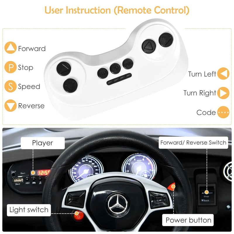 12V Electric Kids Ride On Car with Remote Control by DirectDeals