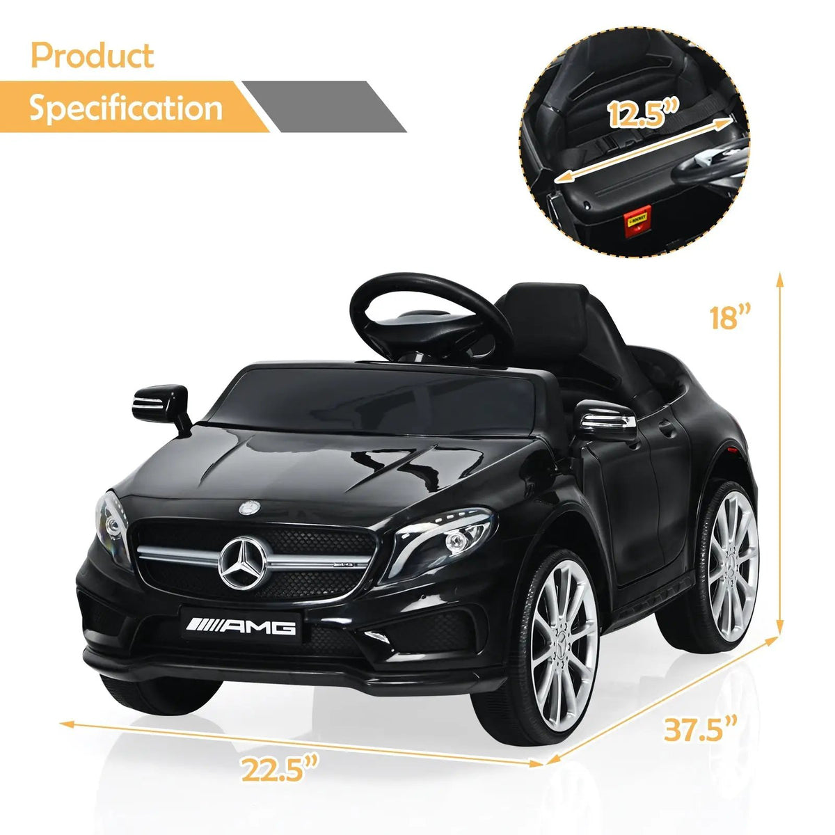 12V Electric Kids Ride On Car with Remote Control, photo 5 of 10