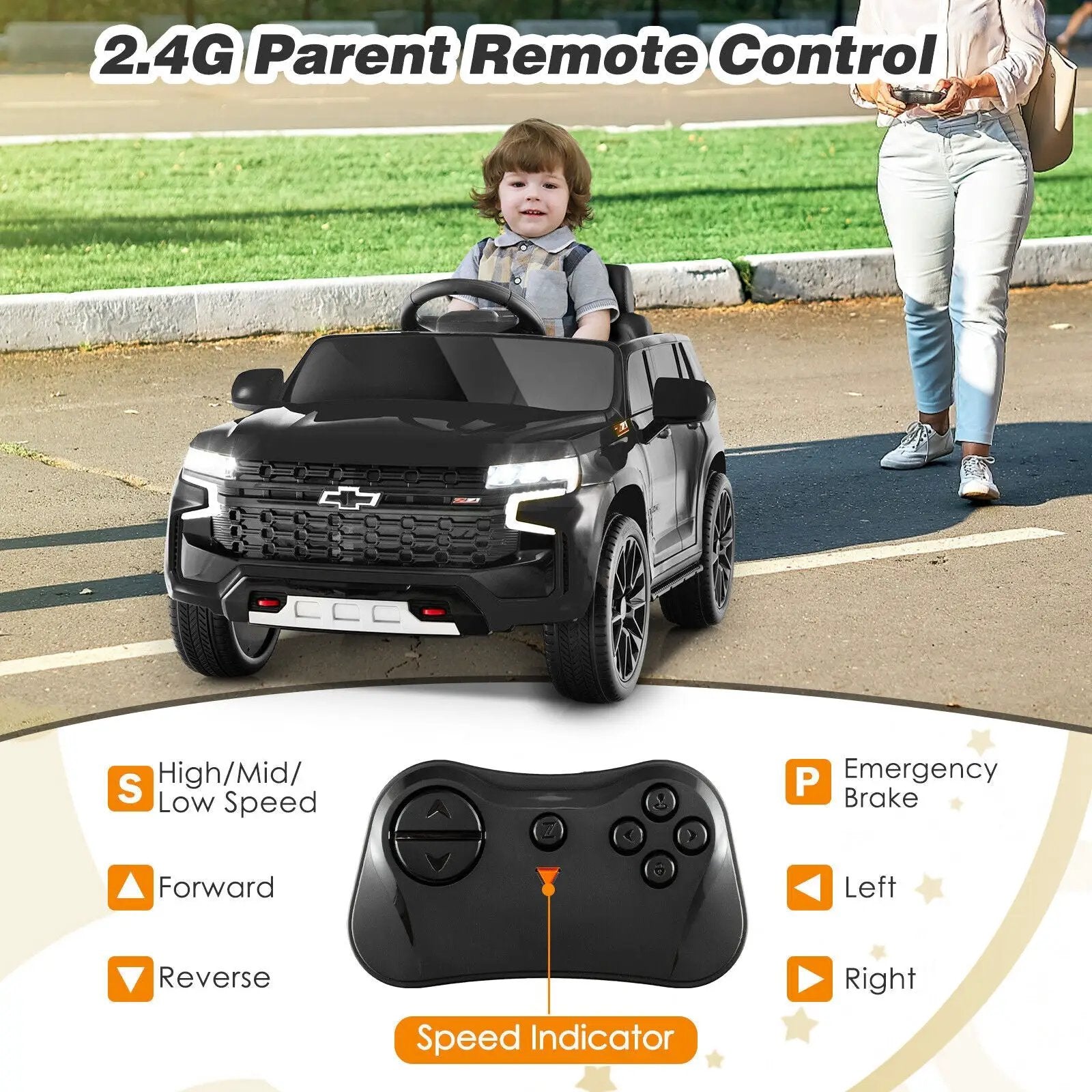 12V Kids Ride on Car with 2.4G Remote Control by DirectDeals