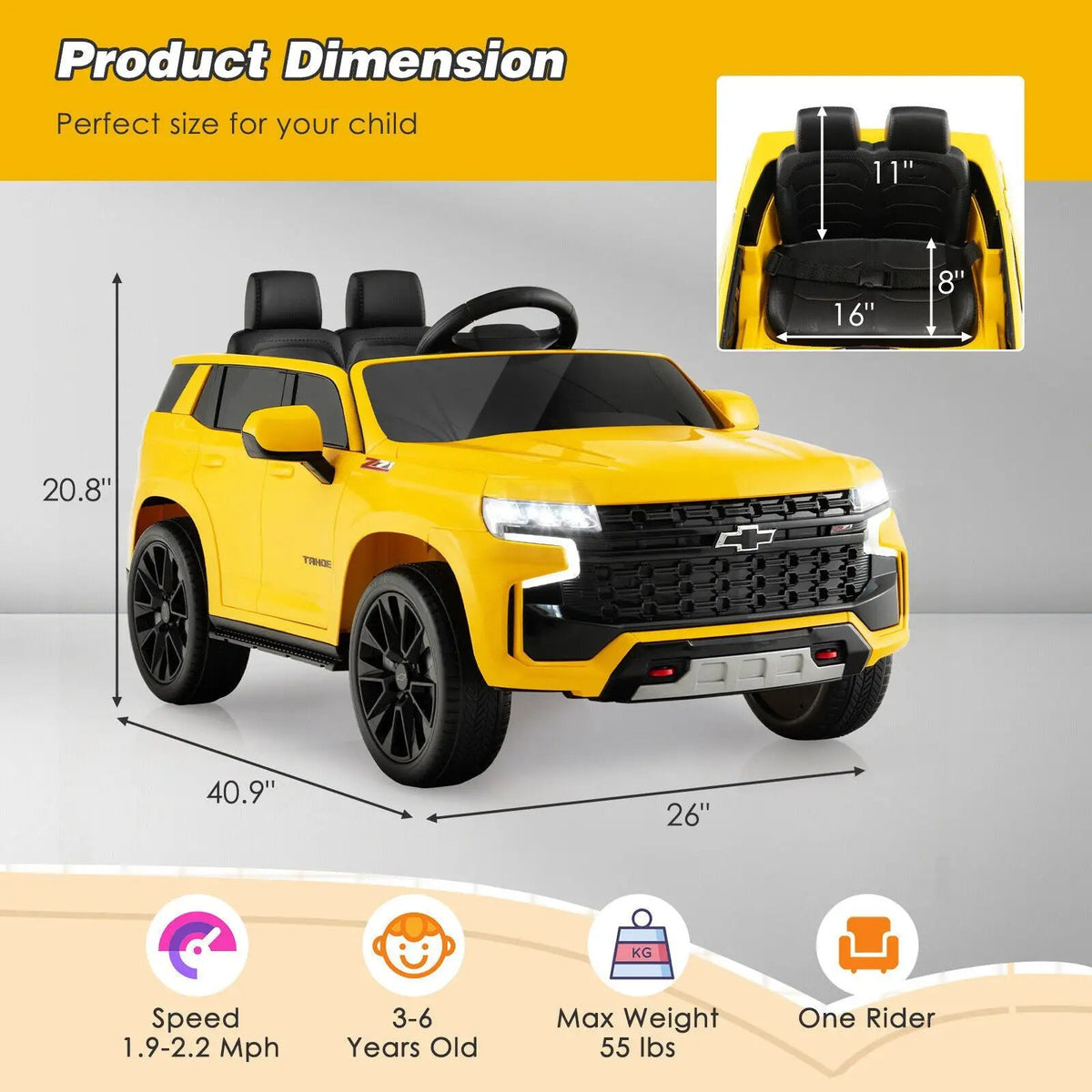 12V Kids Ride on Car with 2.4G Remote Control, photo 11 of 11