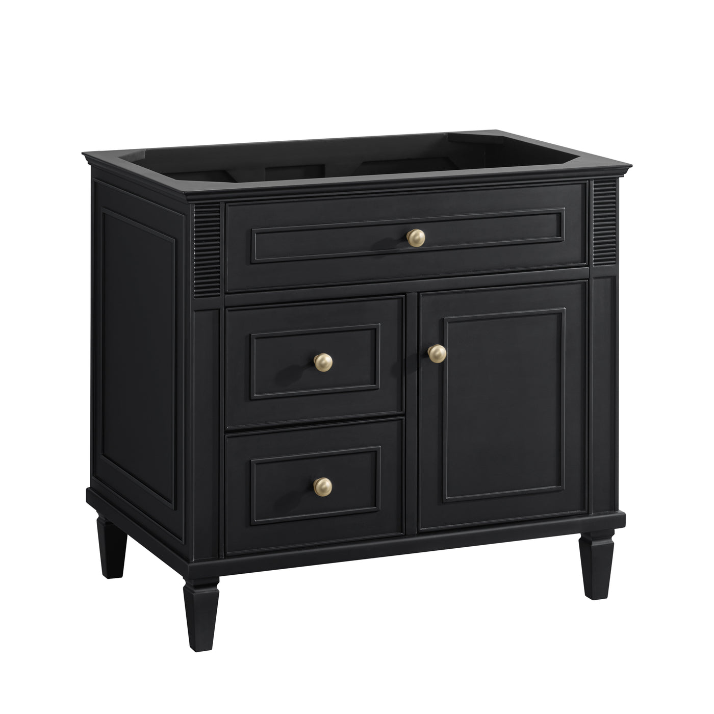 James Martin Lorelai 36" Single Bathroom Vanity, Black Onyx, view 30