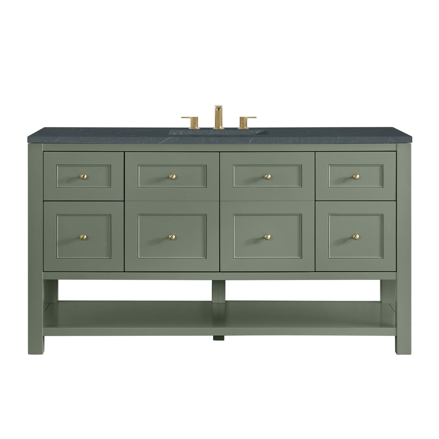 James Martin Breckenridge 60" Single Bathroom Vanity, Smokey Celadon, view 23