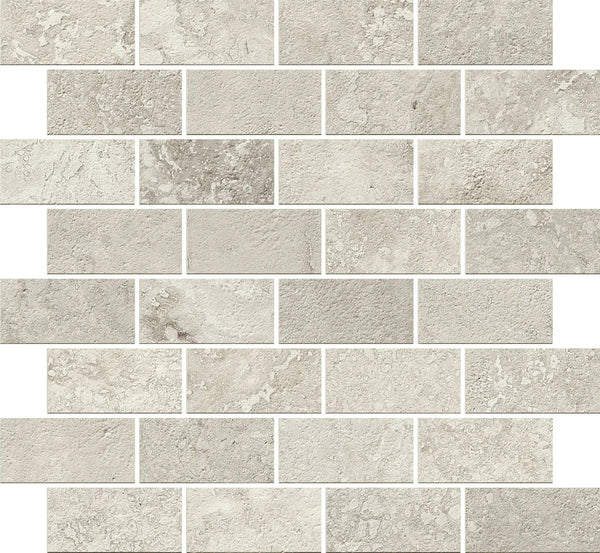 Trail Cross Cut Grey Bullnose Travertine Look Porcelain Moldings 3x24