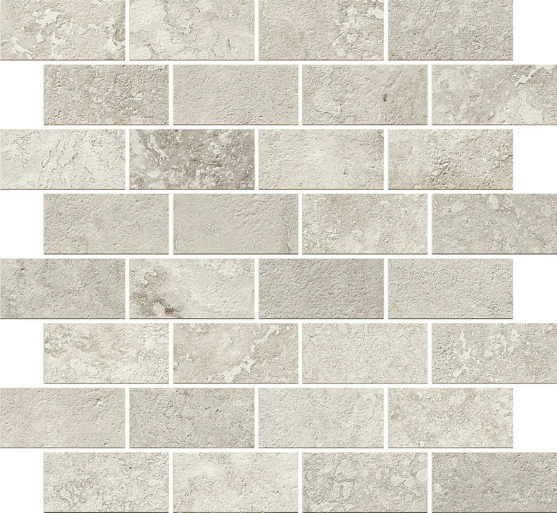 Trail Cross Cut Grey Bullnose Travertine Look Porcelain Moldings 3x24 by landmarkceramics