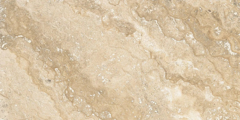 Trail Cross Cut Philadelphia Travertine Look Porcelain Tiles 12x24 by landmarkceramics