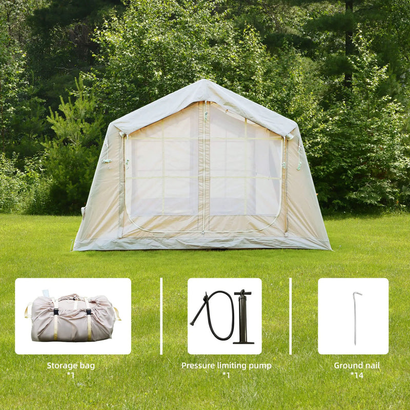 Trailora 4-Season Outdoor Inflatable Blow Up Camping Tent With Air Pump [4-6 People] (SAK46821) by SAKSBY WHOLESALE