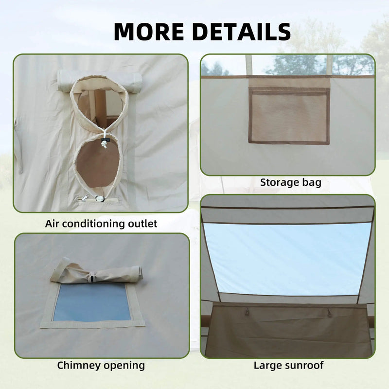 Trailora 4-Season Outdoor Inflatable Blow Up Camping Tent With Air Pump [4-6 People] (SAK46821) by SAKSBY WHOLESALE