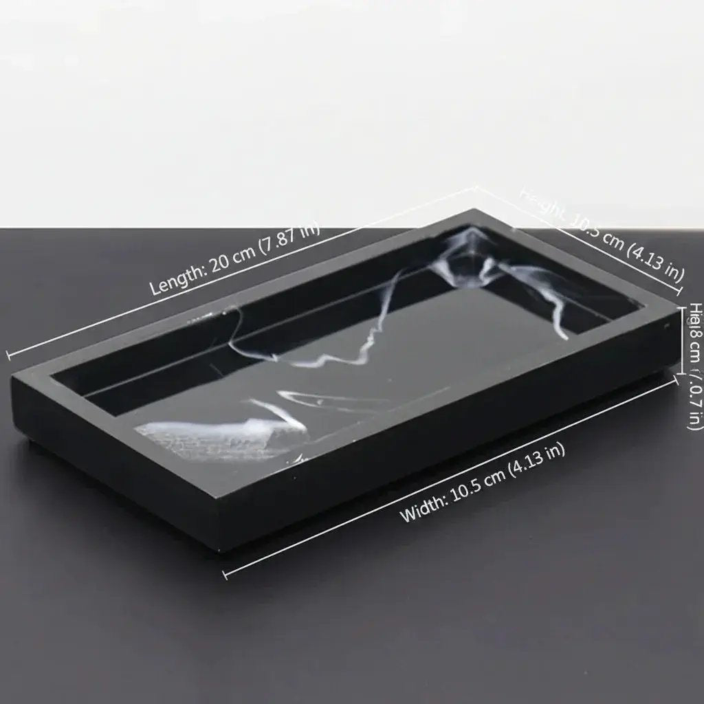Tray - Bathroom Organizer White Small by House Of Avana