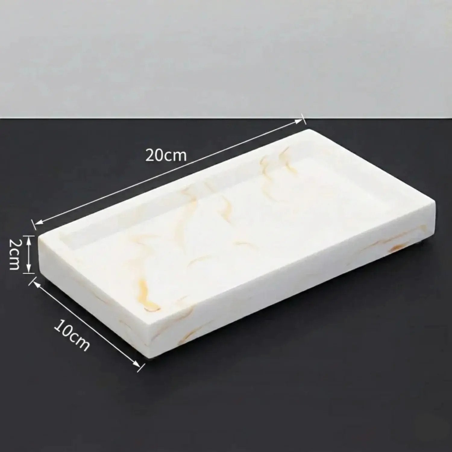 Tray - Bathroom Organizer White Small by House Of Avana