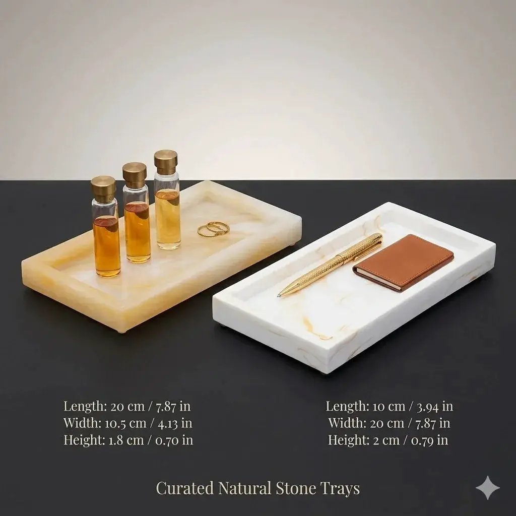 Tray - Bathroom Organizer White Small by House Of Avana