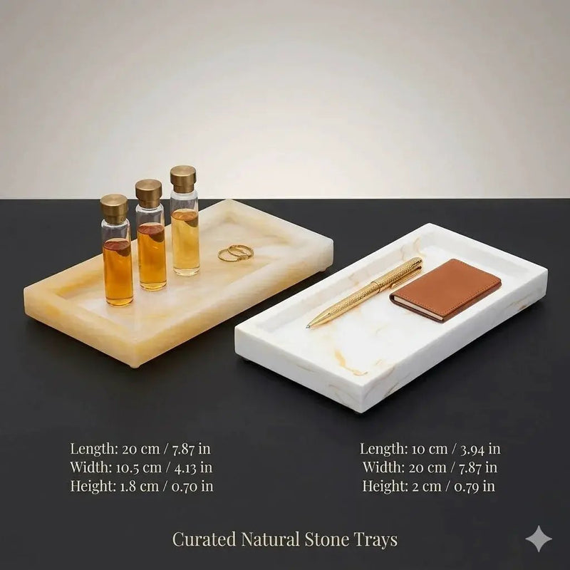 Tray - Bathroom Organizer White Small by House Of Avana