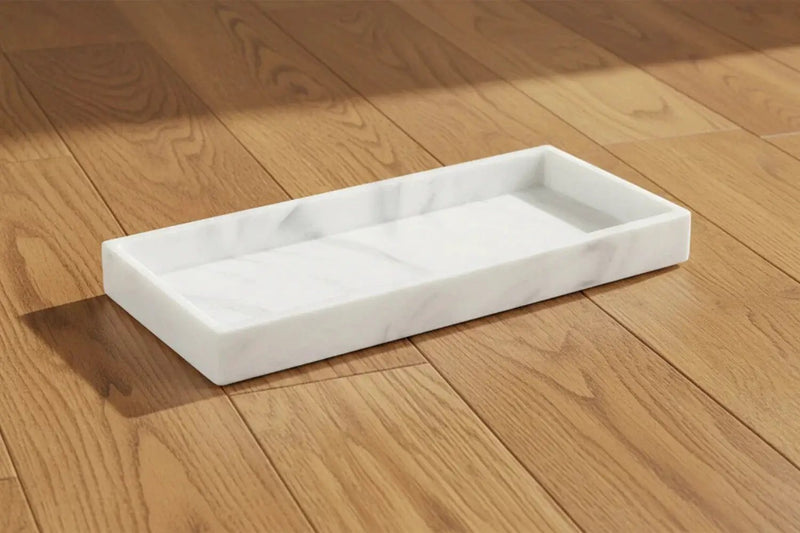 Tray - Decorative White Gold by House Of Avana