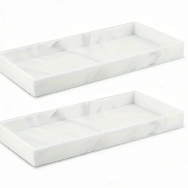 Tray - Decorative White Gold by House Of Avana