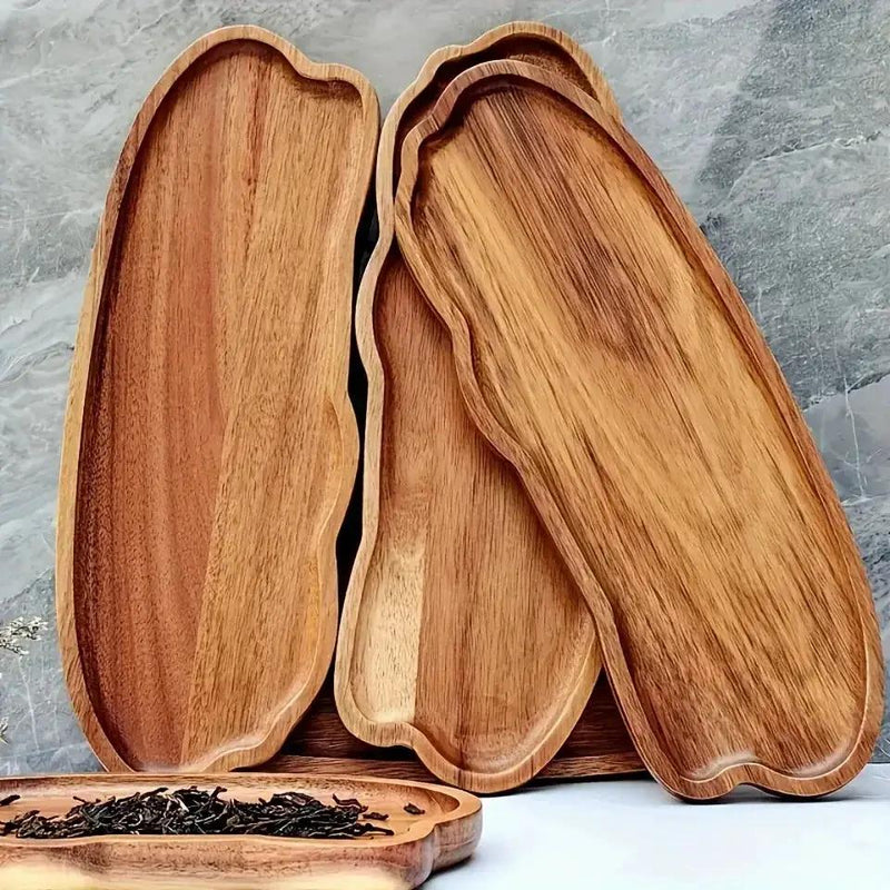Tray - Oval Acacia Wood by House Of Avana