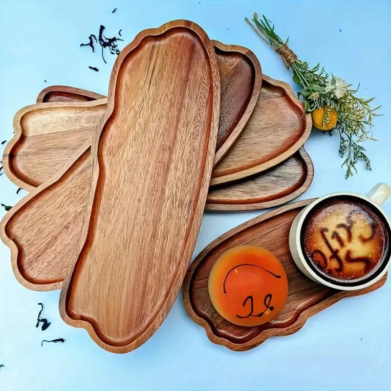 Tray - Oval Acacia Wood by House Of Avana