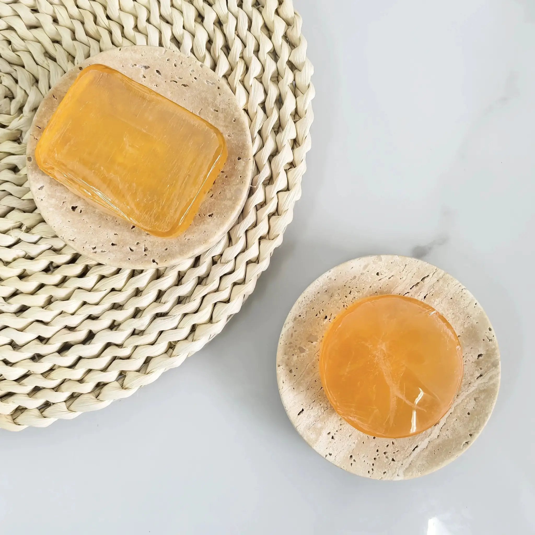 Tray - Pearl Marble Round by House Of Avana