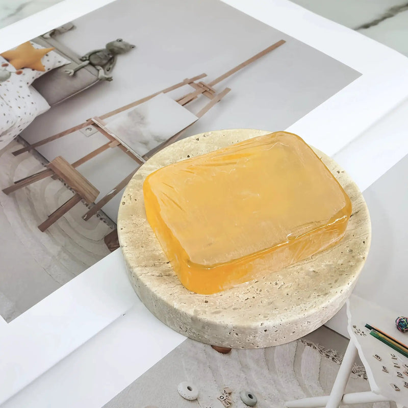 Tray - Pearl Marble Round by House Of Avana