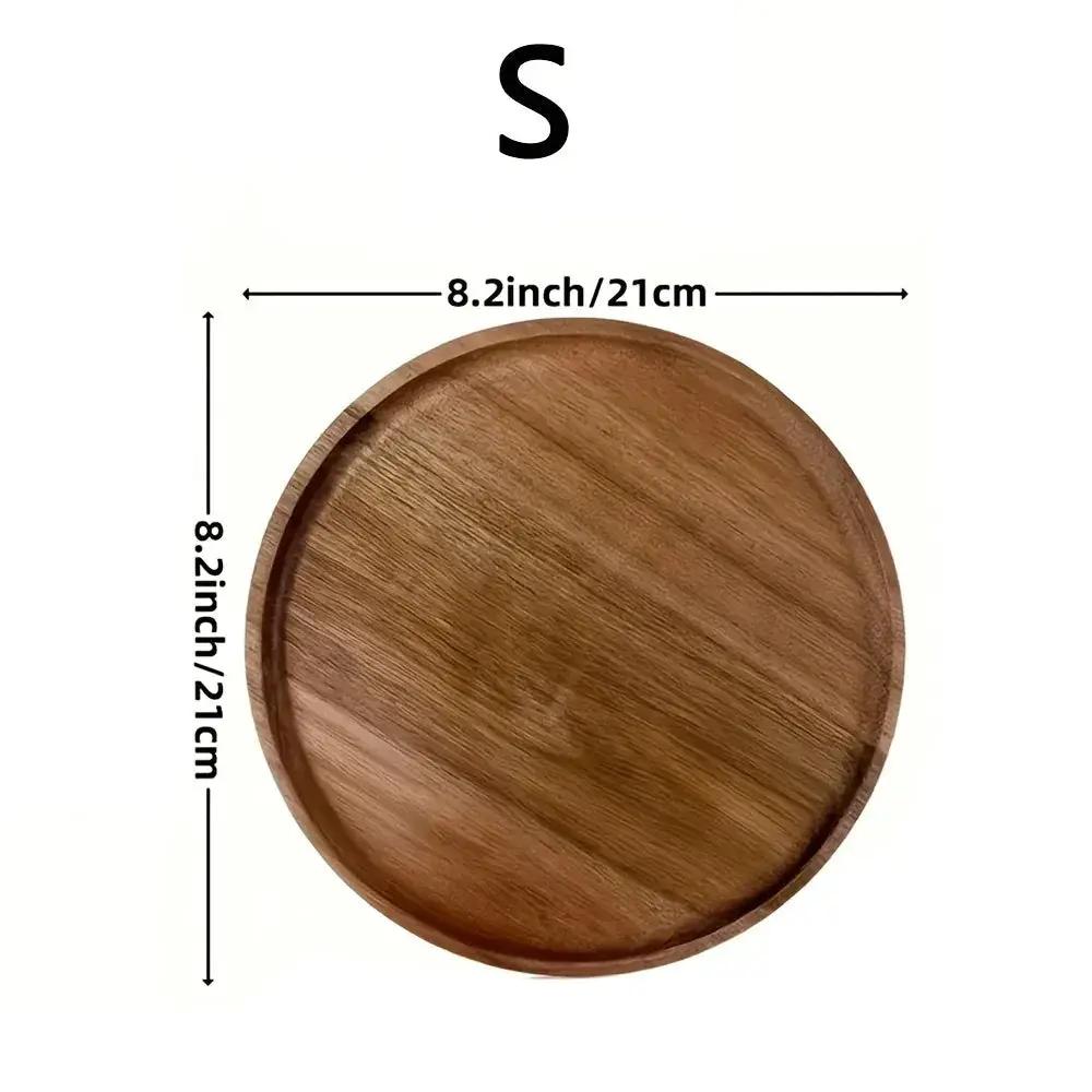 Tray - Rustic Wooden Round by House Of Avana