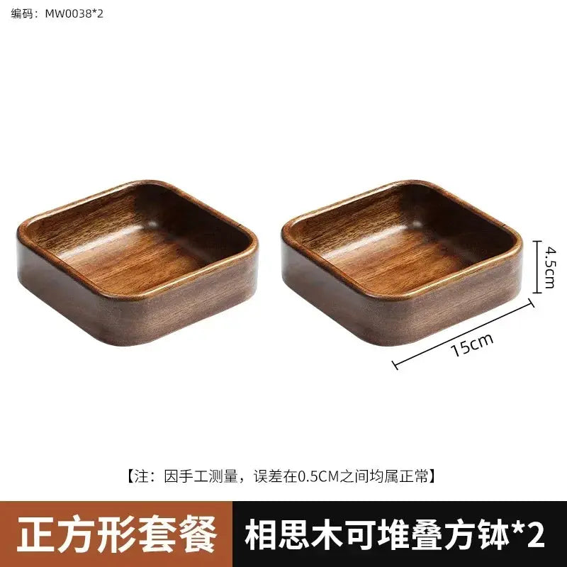 Tray - Storage Acacia Wood Small by House Of Avana