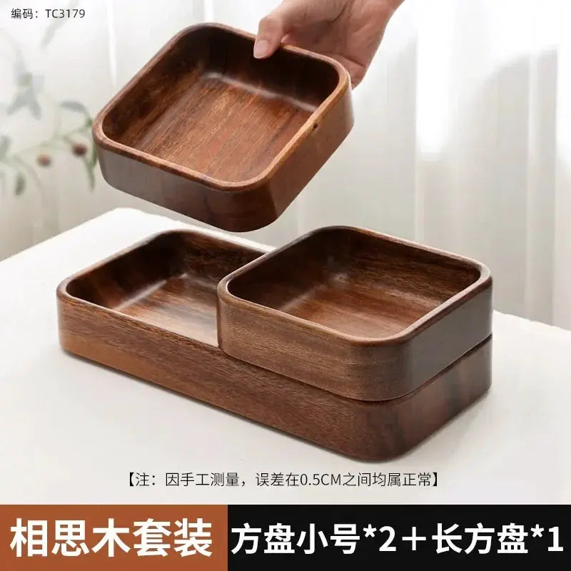 Tray - Storage Acacia Wood Small by House Of Avana