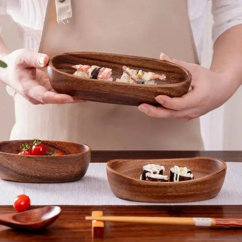Tray - Storage Acacia Wood Small by House Of Avana