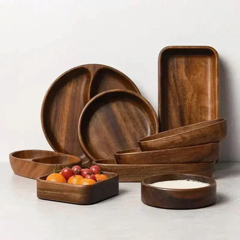 Tray - Storage Acacia Wood Small by House Of Avana