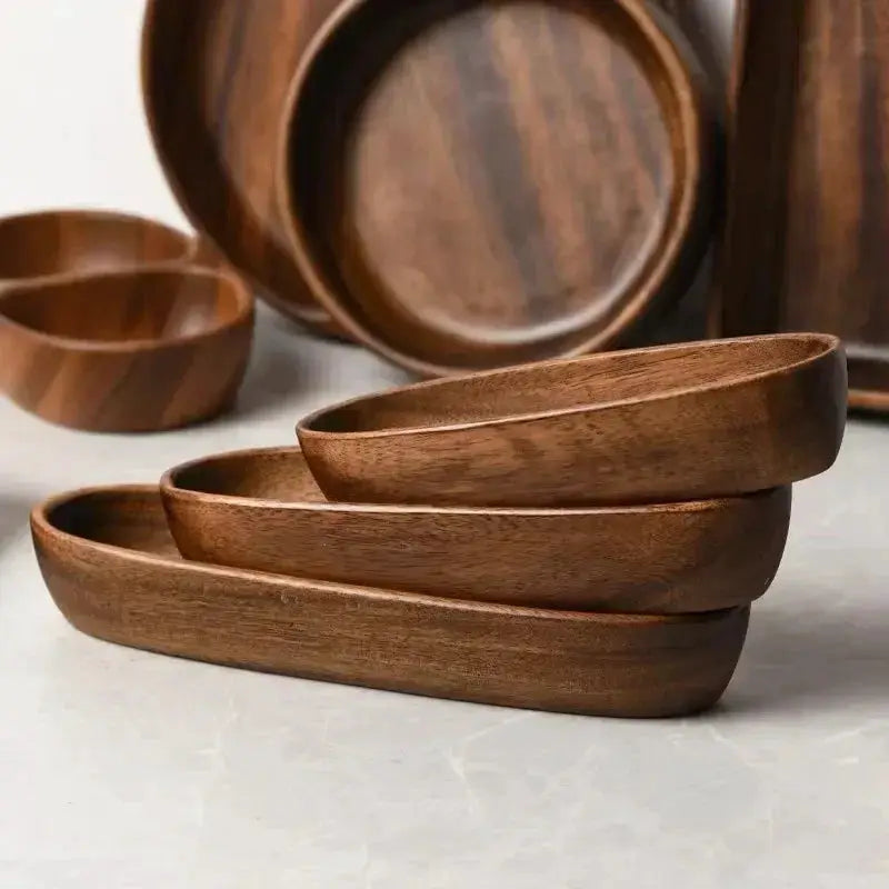 Tray - Storage Acacia Wood Small by House Of Avana