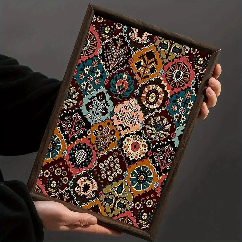 Tray - Vintage Wooden Square by House Of Avana